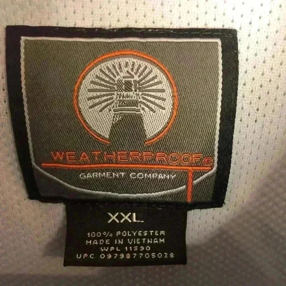 Weatherproof Mens XXL Blue Gray Fishing Print Shirt Vented Rip Stop - Picture 4 of 7